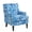 Blue-2, variant on Peispie High Back Upholstered Accent Chair, Linen Fabric Armchair with Solid Wood Legs, Modern Lounge Chair for Living Room Bedroom, Antique Grey