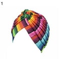 thumbnail image 3 of SPRING PARK Fashion Rainbow Color Leopard Women Colorful Muslim Hijab Turban Head Wrap Hat Beanie Cap, 3 of 3