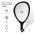 thumbnail image 2 of Zadro Large Teardrop Handheld Mirror Curved Ergonomic Handle to Hang, 2 of 11