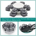 thumbnail image 2 of Pan Pot Protectors, Set of 12 and 4 Different Sizes, Pan Protectors for Stacking and Protecting Your Cookware Grey, 2 of 8