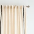 thumbnail image 2 of Martha Stewart Annika Curtain Panel Pair, Linen, Back Tab, Light Filtering, Indoor, Adult, 2 Piece Set, 50"x 84", 2 of 6