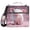 Cute Pig and Petals, variant on 3 Ring Zipper Binder with Shoulder Strap Waterproof Trapper Keeper 2 Inch D-Ring 500 Sheets Capacity Cute Witch Tombstones Star