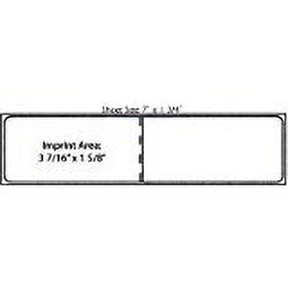 700-PM Half Strip Postage Meter Tape with 3-7/16" x 1-5/8" Imprint Area. Compares to PB 625-0. Pack of 500 Sheets (1,000 Labels)