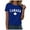 Blue, variant on Fgnfyis Women's T-Shirts - Women's Keep Canada Flag T Shirt Proud Statement Print Tee for Confident Expression and Stylish Casual Wear Women's Tops Red M