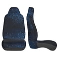 thumbnail image 3 of Yiaed Blue Glitter Retro Print Car Seat Covers,Universal Auto Seats Protector Fits for Car,SUV Sedan,Truck,Automotive Seat Covers & Accessories(Two packs), 3 of 7