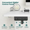 thumbnail image 3 of SOPTY Electric Adjustable Height Standing Desk Sit to Stand Up Desk with Splice Board, Rising Home Office Computer Table with 2 Hook and Wire Hole for Work, 3 of 21