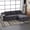 DARK GREY, variant on Cloud Sectional Boneless Couches for Living Room, Modular L Shaped Couch with Deep Seat Oversized Right Facing Chaise, Memory Foam Compressed Spineless 3 Seater Sofa for Apartment