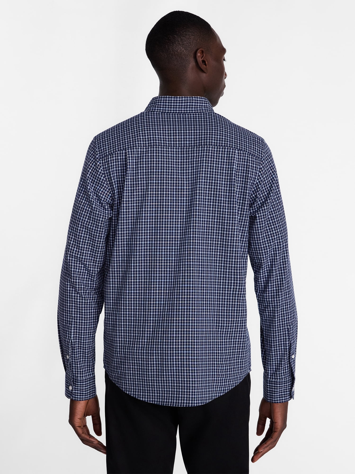 George Men's Poplin Shirt with Long Sleeves, Sizes S-3XL, LT-4XLT, 2XB-6XB