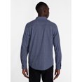 thumbnail image 3 of George Men's Poplin Shirt with Long Sleeves, Sizes S-3XL, LT-4XLT, 2XB-6XB, 3 of 5