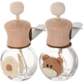 thumbnail image 1 of Shisuyan 2pcs Cute Car Vent Clips Glass Bottle Car Diffuser for Essential Oil Air Freshener for Car Vent Refillable Car Air Freshener Aromatherapy Ornament, 1 of 9