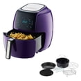 thumbnail image 1 of 5.8Qt Purple Air Fryer 1400W - Touchscreen with 8 Presets, 6‑Piece Accessory Kit, XL Capacity, Low‑Fat Cooking, Dishwasher Safe, 1 of 6