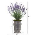 thumbnail image 2 of Nearly Natural 33in. Lavender Artificial Plant in Decorative Metal Planter, 2 of 2