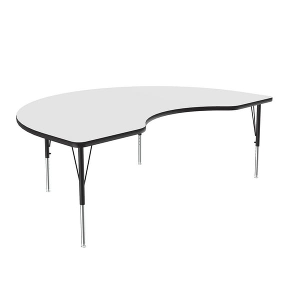 Correll Dry Erase 48" x 72" Kidney Shaped Activity Table