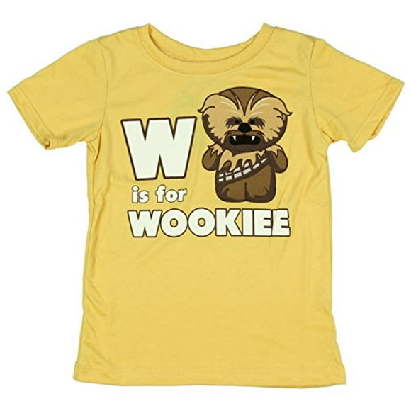 Star Wars -W is for Wookie - Toddler T-Shirt 2T Yellow