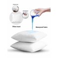 thumbnail image 6 of 1 Pack Outdoor Throw Pillow, White Waterproof Pillow with Insert Included, Modern Simple White Backdrop Decorative Accent Cushion Sofa Pillows for Patio Porch, 16 x 16 In, 6 of 8