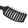 thumbnail image 7 of Unique Bargains 1Pc Wide Curved Vented Hair Brush Detangle Brush for Tangles and Knots Hair Brush for Men and Women Black, 7 of 7