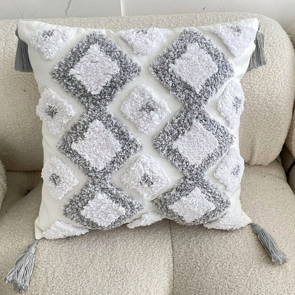 Nordic Tufted Pillows, Tassel Sofas, Waist Pillows, Living Rooms Bedrooms Bedside Pillows, Pillowcases