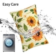 thumbnail image 6 of Naloa Sunflowers And Butterflies Pillow Covers, Throw Pillow Case Cushion Covers,Cushion for Bedroom,Couch,Home-16"x24", 6 of 6