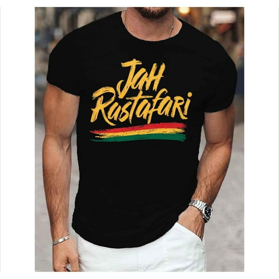 Men's Premium 100% Cotton Crew Neck T-Shirt - 180g Breathable Short Sleeve Top with Casual Print, Comfortable Regular Fit for Summer & Everyday Wear