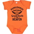thumbnail image 3 of Inktastic Handpicked for Earth by My Great Uncle in Heaven Boys or Girls Baby Bodysuit, 3 of 5