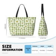 thumbnail image 4 of Pofeuu Daisies Flowers Print Beach Bag,Waterproof Sandproof Beach Tote Bag, Large Capacity Foldable Beach Bags for Women, 4 of 7