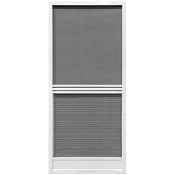 PRECISION SCREEN & SECURITY PROD 3480WH3068 Provincial Series Overall Dimensions White Door, 35-1/2"W X 79-3/4"H