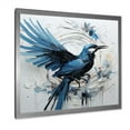 thumbnail image 2 of Designart "Minimalist Avian With White Carnations III" Birds Of Paradise Picture Framed Canvas Art Print, 2 of 5