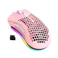 thumbnail image 1 of Gaming Mouse Wireless Hollow Game Mouse Accesorio de computadora recargable ajustable con luz RGB, Rosa sidaley  EL001975-03B, 1 of 2