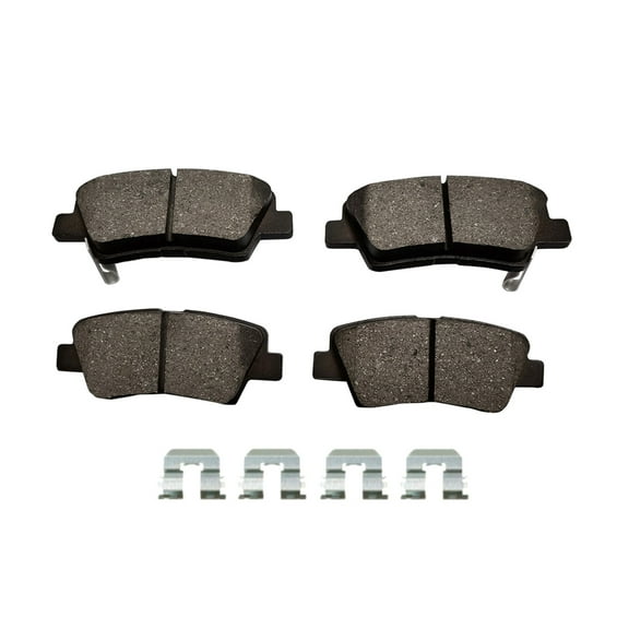 Rear Brake Pads Replacement For 2010-2017 Hyundai Azera, 2011-2015 Hyundai Sonata, 2011-2015 Kia Optima, 2010 2012 2013 Kia Soul, Set of 4 Ceramic Brakes Pads