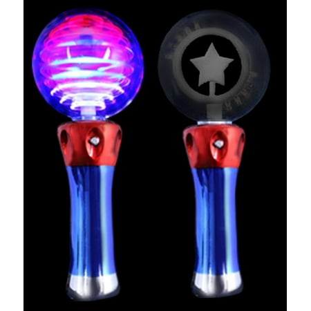 - O560 LED Magic Star Spinner Wand - Multicolor, By Fun Central