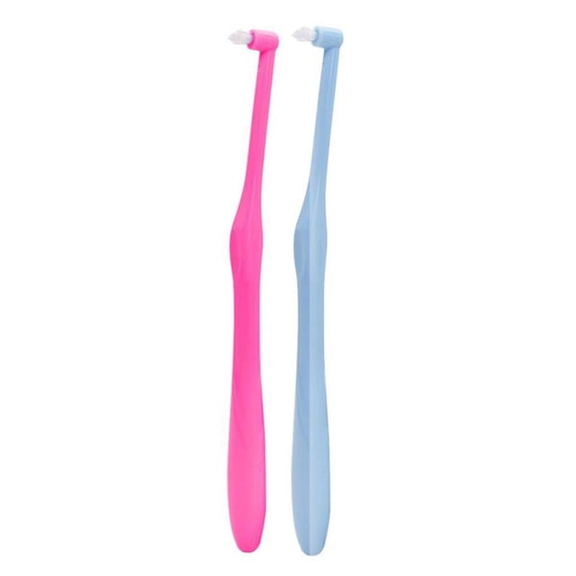 2 uds cepillo de dientes interdental de ortodoncia pequeño cepillo de corrección de cabello suave Ehuebsd Cuidado Belleza