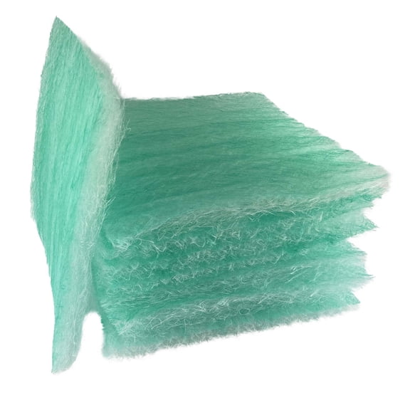 wioboy Paint Booth Exhaust Filter Pad, 20.5"x 25"x 2.5"(50 Pack), Spray Booth Filter, Fiberglass Paint Arrestor for Air Filter System(15 Gram)