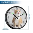 thumbnail image 3 of Voice Activated Clock with Glow Light 12 Inch Large Silent Wall Clock Battery Operated for Home Decor Cat Sticking Out Their Tongues, 3 of 8