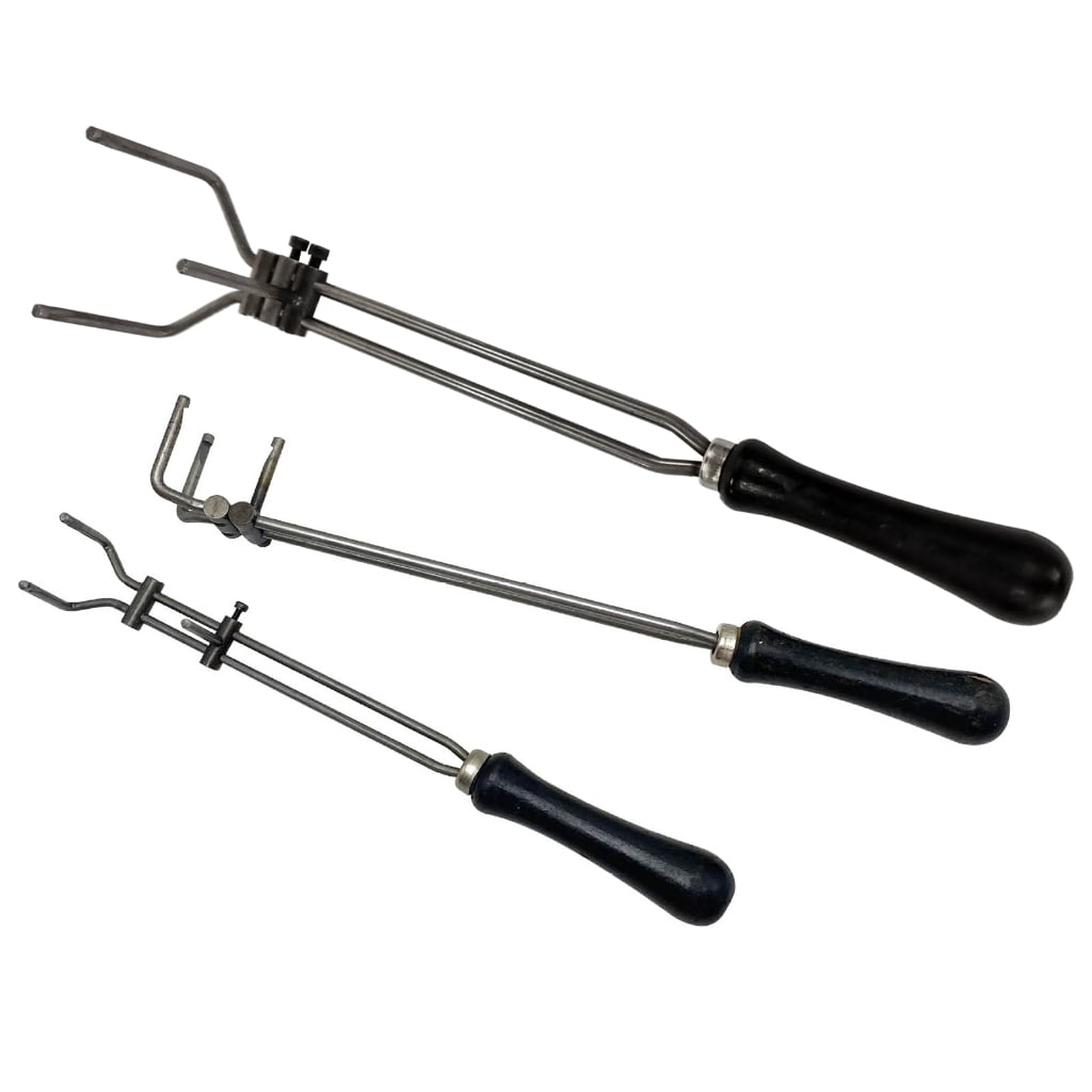 Crucible Tongs Crucible Clamp Gold Melting Clamp Pliers Metal Melting Tongs for Melting Gold and Silver Jewelry
