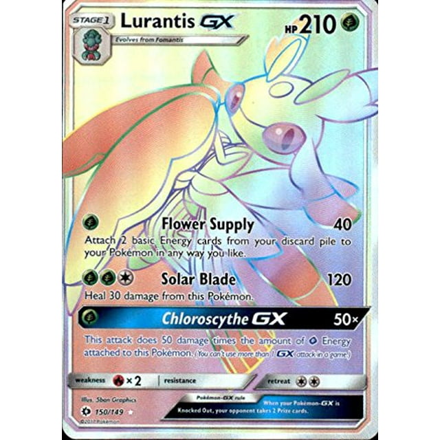 Carta coleccionable Pokémon Lurantis GX 150/149 Secret Rare
