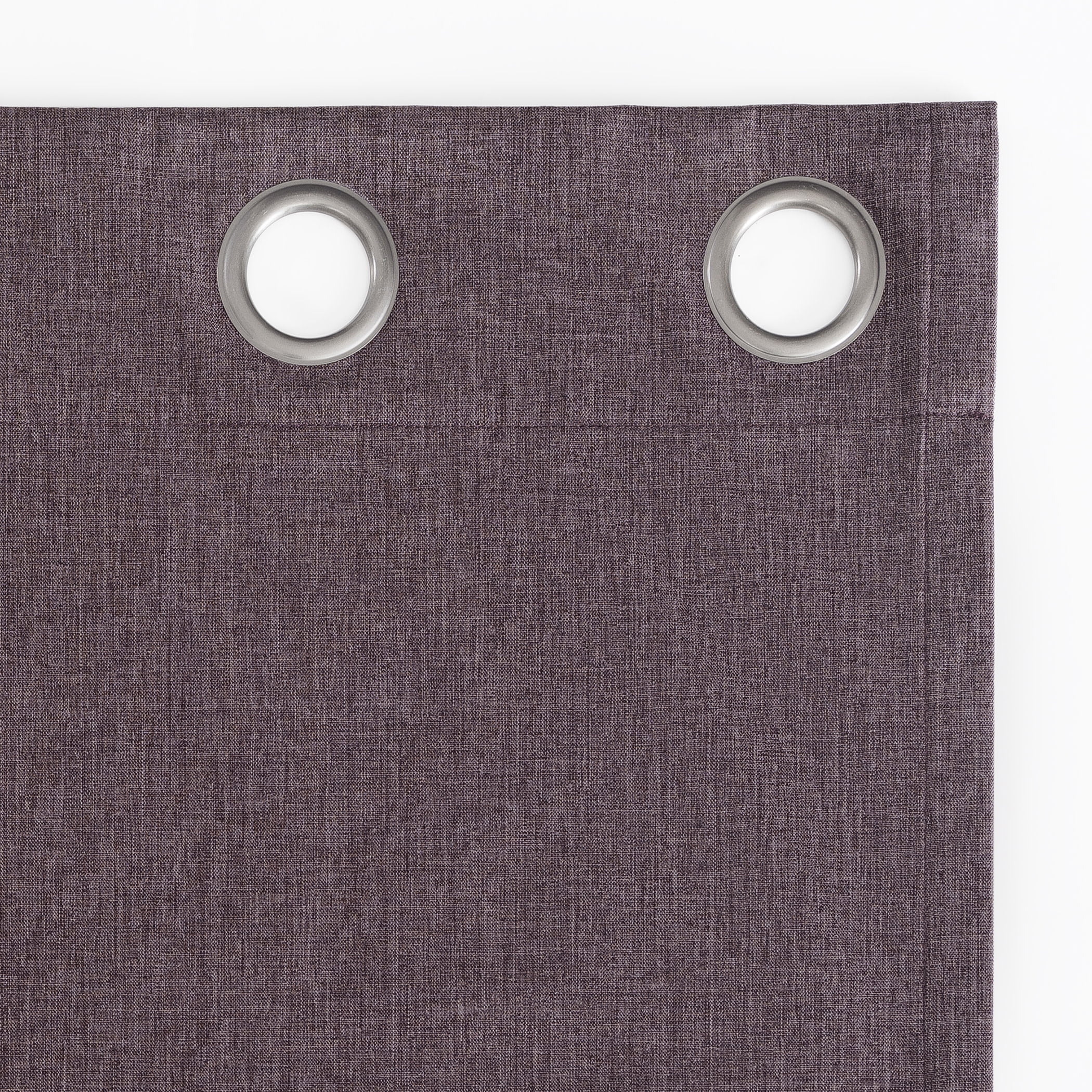 Sun Zero Tyrell Tonal Texture Draft Shield Fleece Insulated 100% Blackout Grommet Curtain Panel In Fig, 50"X96", Fig