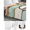 thumbnail image 5 of Twin XL Size Flat Sheet Only, Western Texas Star Green Soft Brushed Microfiber Bed Sheets, Farmhouse Brown Country Vintage Hotel Quality Breathable Bedding Top Sheet, Easy Care, 66"x102", 5 of 9