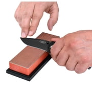 DMT 6-in Diamond Whetstone Fine 600 Grit Knife Sharpener, Red, with Plastic Cover