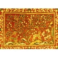 thumbnail image 1 of Ahgly Company Machine Washable Indoor Rectangle Persian Yellow Traditional Area Rugs, 7' x 9', 1 of 4