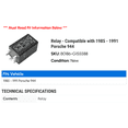 thumbnail image 2 of Relay - Compatible with 1985 - 1991 Porsche 944 1986 1987 1988 1989 1990, 2 of 2