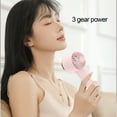 thumbnail image 4 of Mini Handheld Fan with Ice Cooling, Semiconductor Refrigeration Digital Display Hand Fan 2000mAh USB Rechargeable Pocket Fan for Travel Outdoor Home Office Gift, 4 of 7