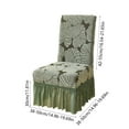 thumbnail image 2 of Dining Room Chair Covers,Stretch Parson Chair Slipcovers with Skirt for Kitchen Seat Super Fit Spandex Chair Seat Protector Cover for Wedding, Banquet, Home, 2 of 6