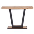 thumbnail image 2 of Modern MDF & Metal Console Table - Natural & Black, 2 of 7