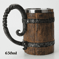 thumbnail image 1 of 650ml Gothique Bière Pirate Tasse Résine Bière Rétro Bar Whisky Tasse Festival Vin, 1 of 7