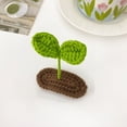 thumbnail image 3 of Knitted Sprout Hair Clips Crochet Yarn Hairpins Adorable Design Hair Accessories for Women Girls, 3 of 3