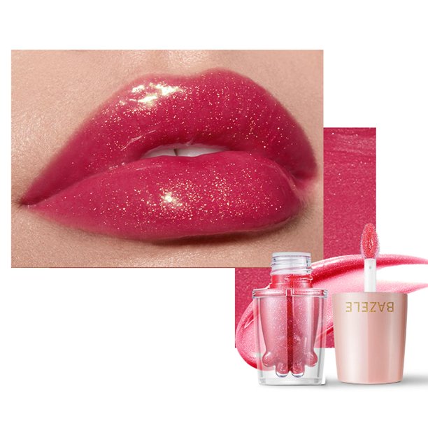 3 Brillo de labios hidratante, antiadherente, hidratante de larga duración, tinte labial