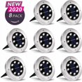 thumbnail image 1 of Pack of 8 White Decorative IP65 Waterproof LED Outdoor Solar, 1 of 5