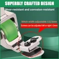 thumbnail image 3 of Versatile Adjustable Rolled Hemmer Presser Foot, Multi-function Invisible Zipper Guide Hem Foot, Sewing Machine Accessories Hemming Tool, Durable Steadilty Sewing Machine Edge Guide Bar(Green-1PC), 3 of 7