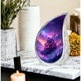 thumbnail image 7 of Purple Kingdom Tiny Urns For Human Ashes Adult Male - Large Funeral Urn For Ashes Adult Women - Unique Urn For Cremation - Burial Urns For Decorative - 10Inch And 3Inch, 7 of 7