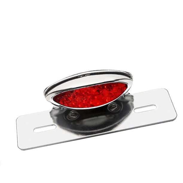 Motocicleta Placa de Matrícula Soporte de Montaje Soporte LED Luces Traseras de Freno Lámpara rojo Macarena Luz de matrícula LED